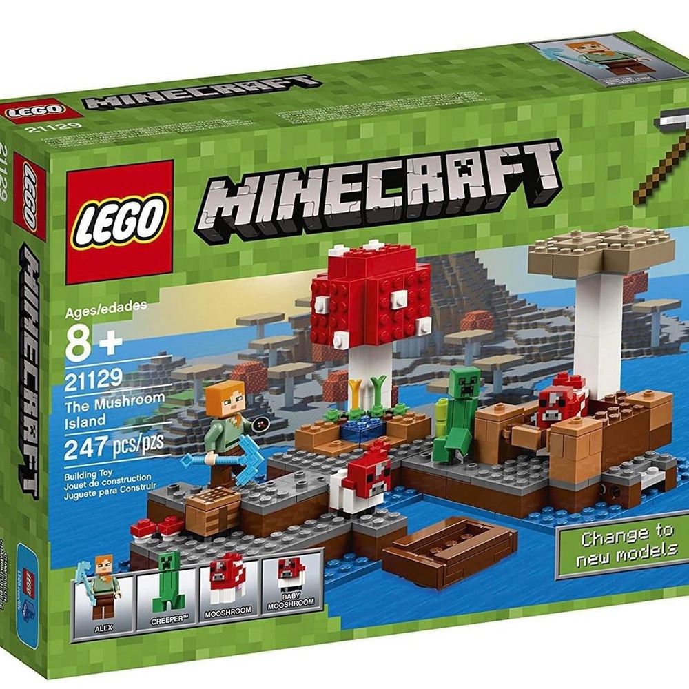 LEGO Minecraft The Mushroom Island Set